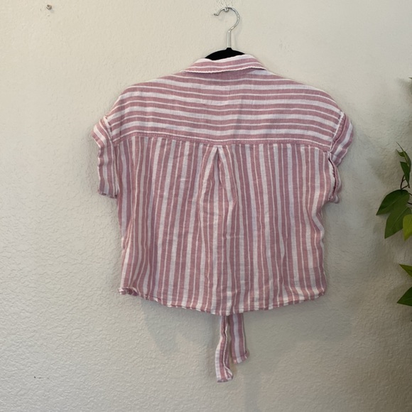 rails linen cropped flannel | small - Picture 3 of 6